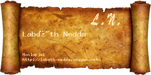 Labáth Nedda névjegykártya